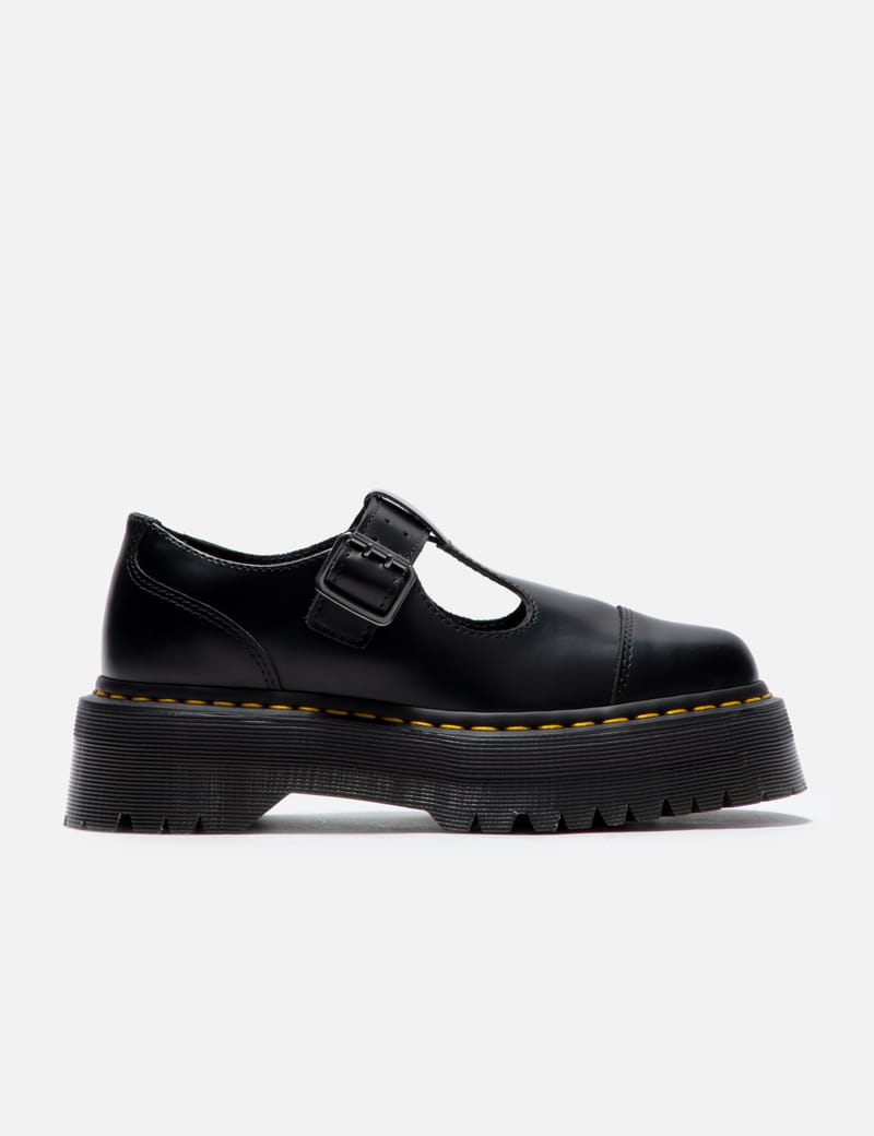 Dr. Martens - Bethan Polished Smooth Leather Platform Shoes | HBX