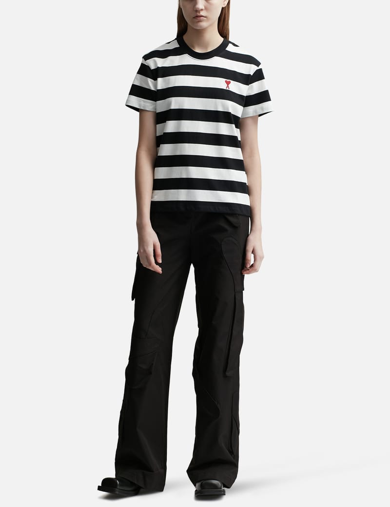아미 - Striped Ami de Coeur T-shirt | HBX - 하입비스트가