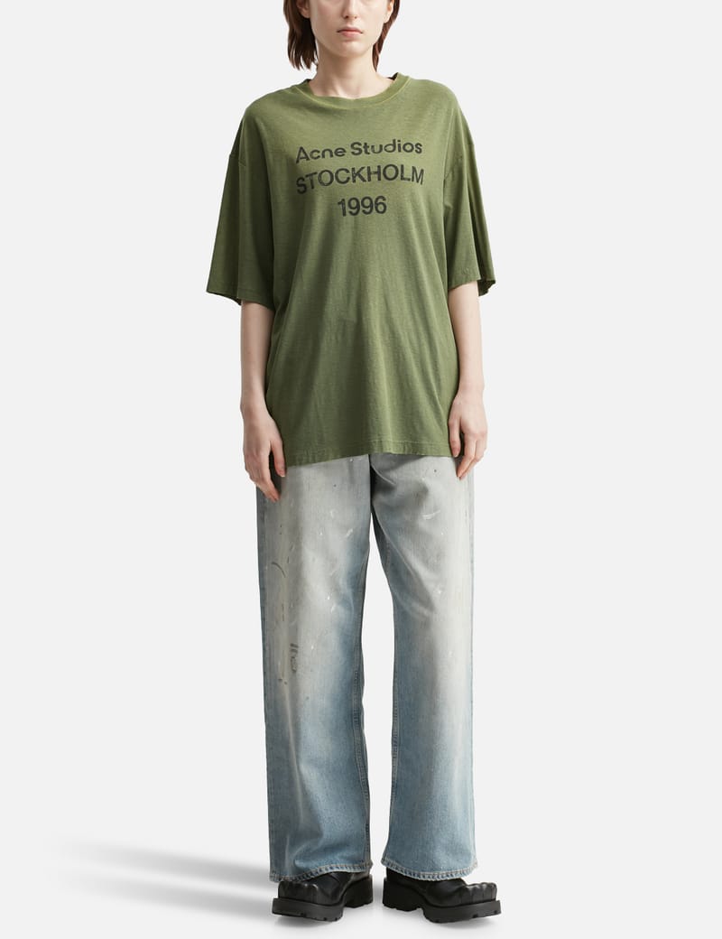 トップス BLURRED LOGO T-SHIRT - FITTED UNISEX FIT Acne Studios - Blurred logo t-shirt - Fitted unisex fit