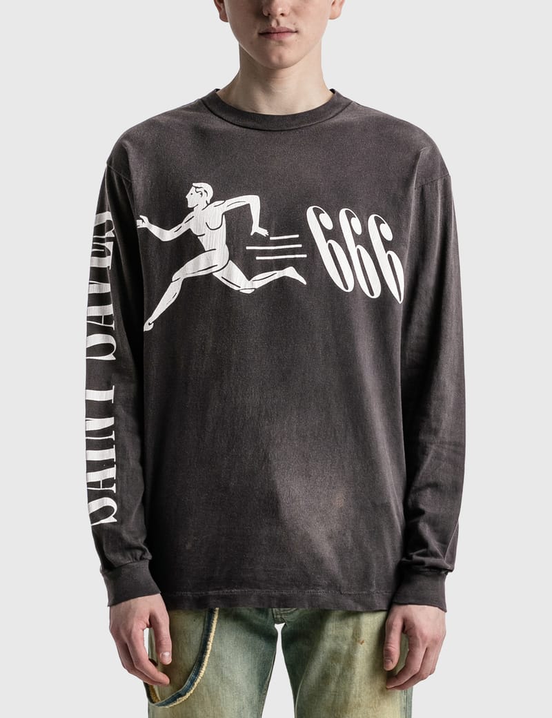 Saint Michael - Running Long Sleeve T-shirt | HBX - Globally