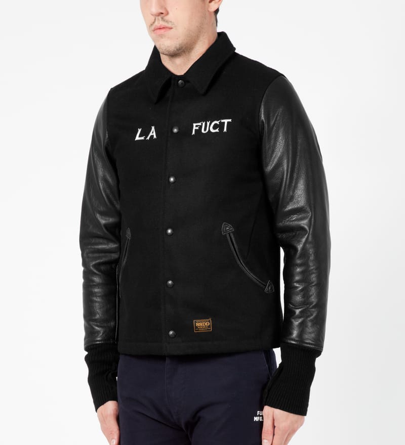 FUCT SSDD - Black Stadium Jacket | HBX - Globally Curated Fashion
