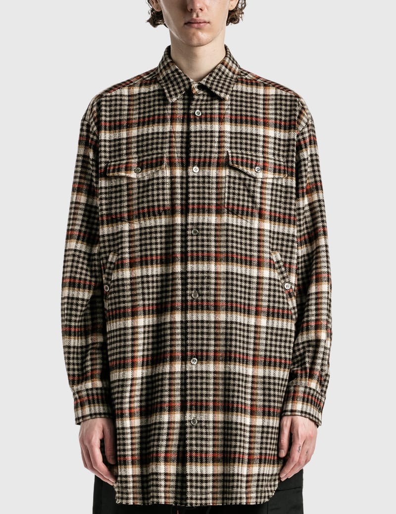 【BAON】[unisex] Tokune Cap Hood Check Over Shirt Undercover - Checked Shirt | HBX - Globally Curated Fashion