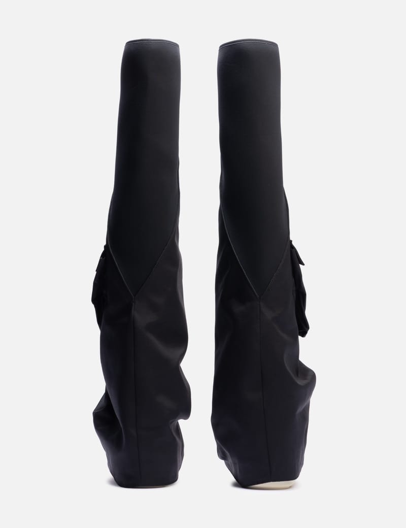 Rick Owens Drkshdw Cargo Fetish Boots - Black, brand-new pair with
