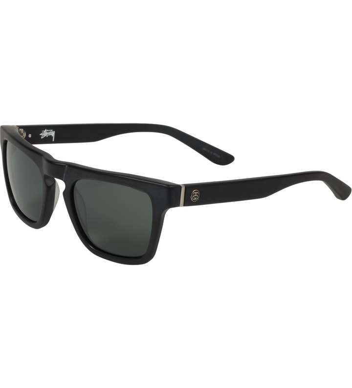 Stüssy - Matte Black/Black Louie Sunglasses | HBX