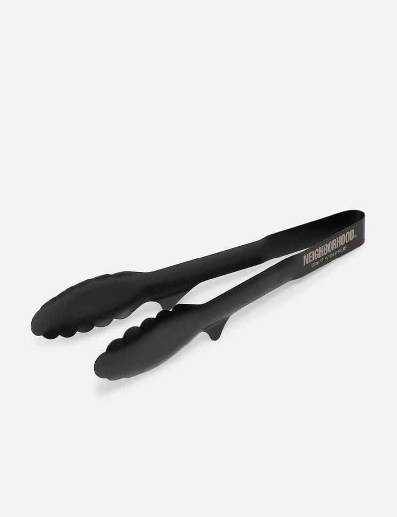 NEIGHBORHOOD Regular Tongs - Black SUS821L1 stainless steel, rust