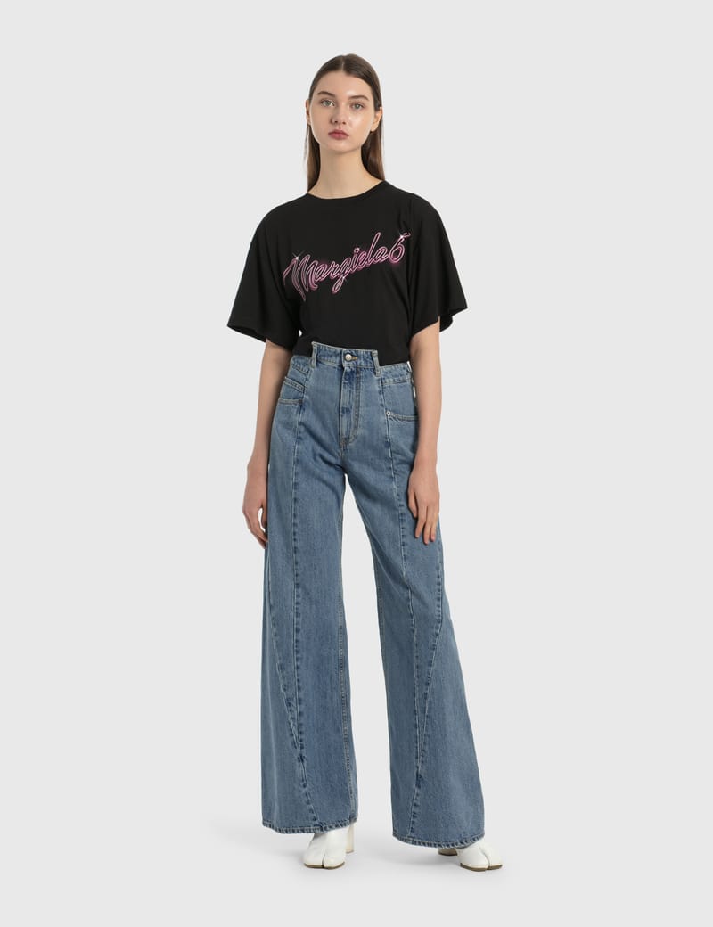 Maison Margiela - Décortiqué Asymmetric Wide-Leg Pants | HBX