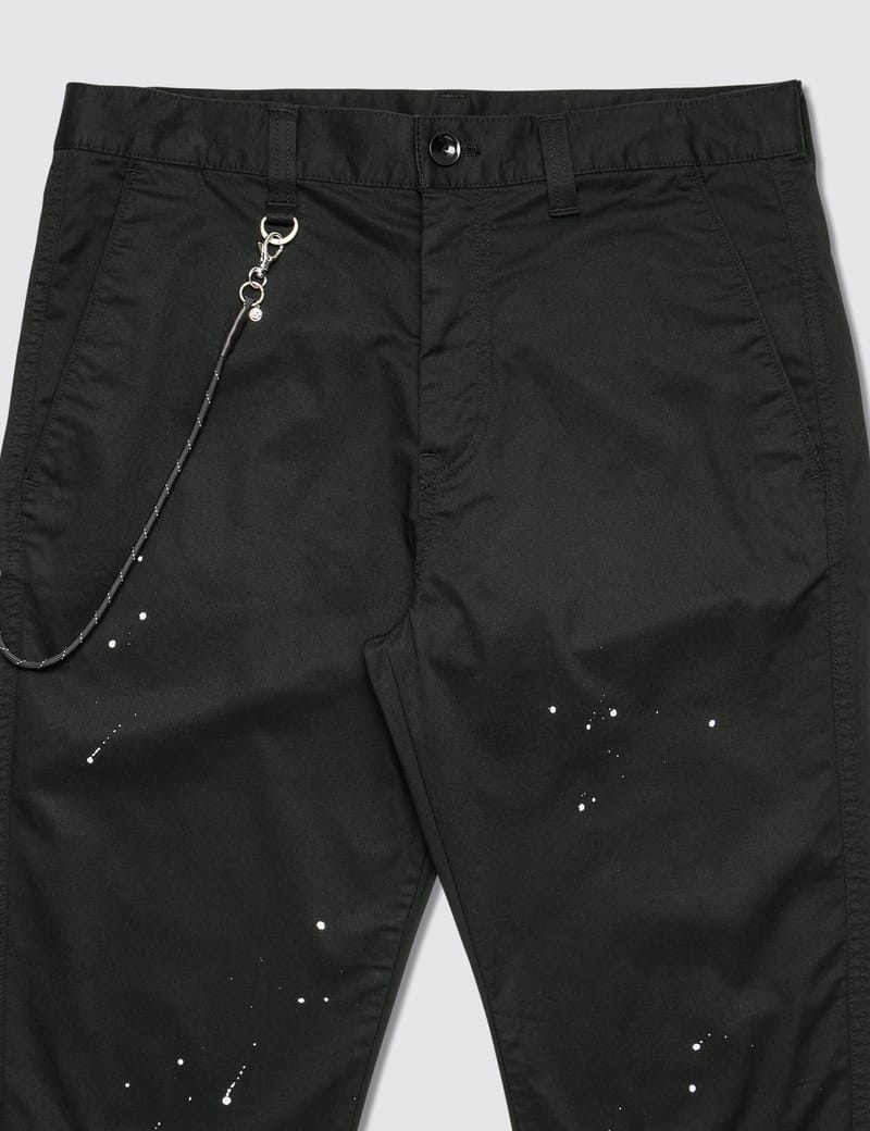 uniform experiment - Carrot Fit Dripping Chino Pants | HBX