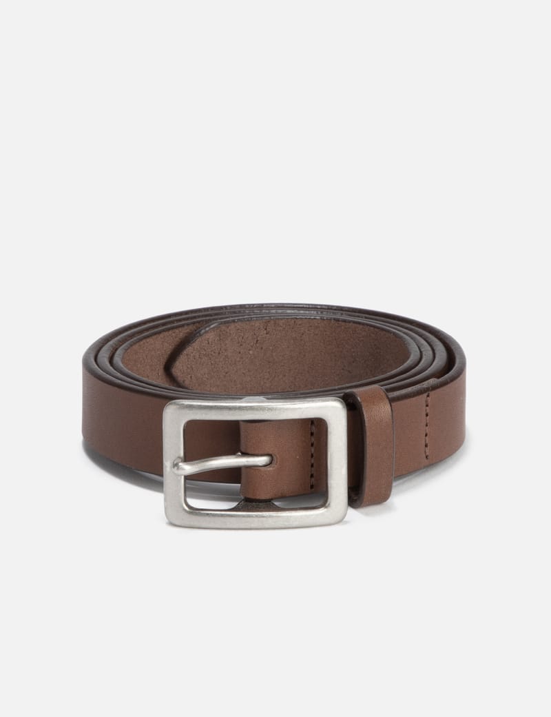 NEIGHBORHOOD - Leather Narrow Belt | HBX - Globally Curated