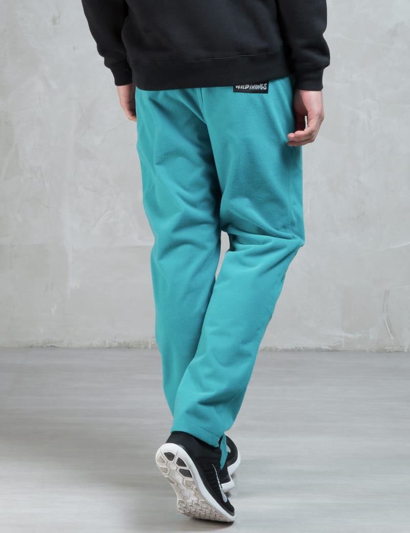 WILD THINGS - Blue Wind Block Micro Fleece Pants | HBX - Globally