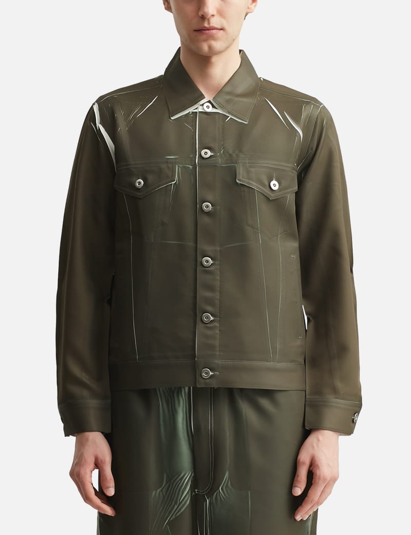 【DISCERNMENT】Pigu Dying Boxy Fit Shirt Jacket Madewell Men's Garment Dye Boxy Zipper Jacket, Architect