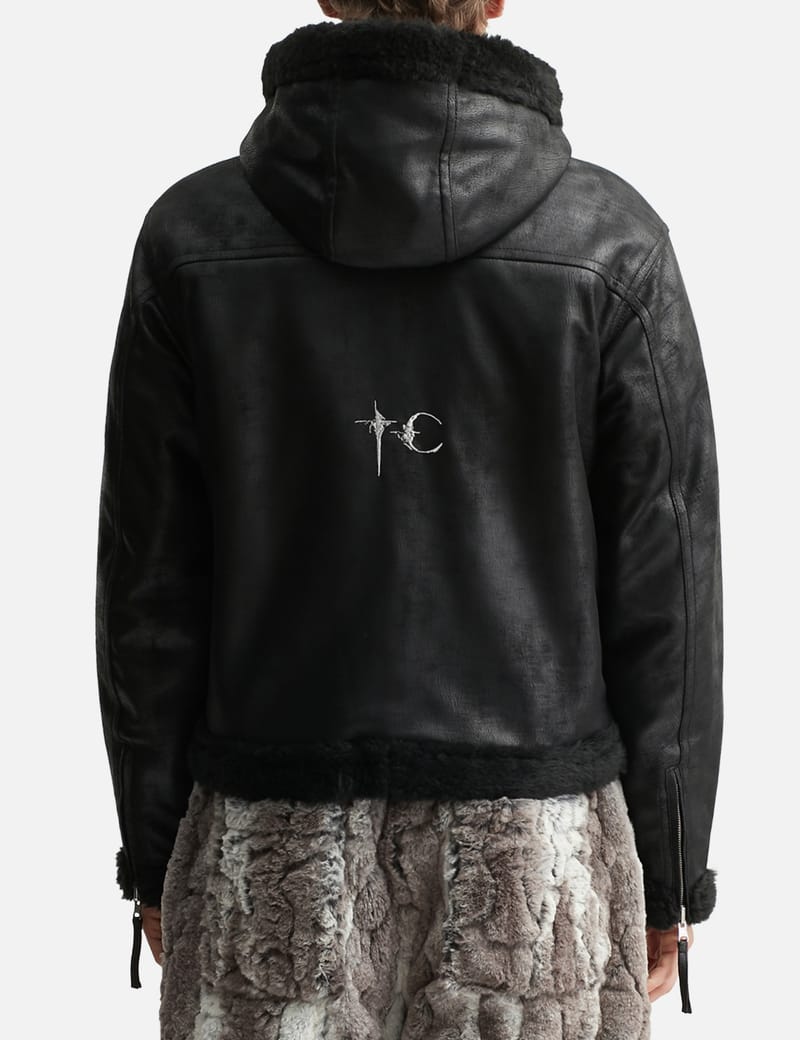 THUG CLUB TC Reversible Shearling Jacket - Oversized, double-sided