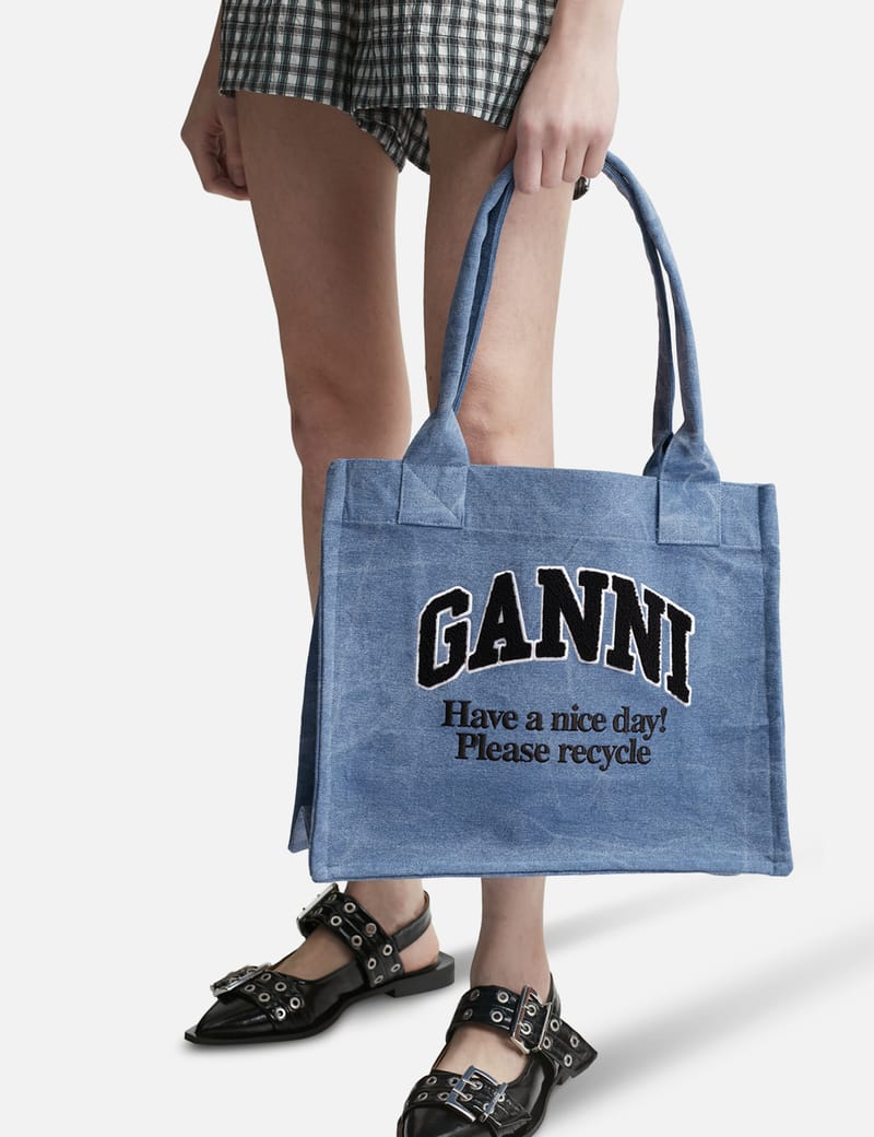 Ganni - Large Easy Shopper Washed | HBX - Globally Curated