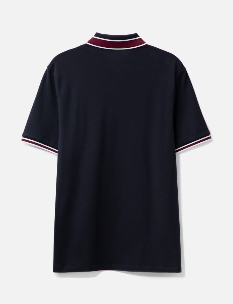 Moncler - DARK BLUE LOGO PATCH POLO SHIRT | HBX - Globally