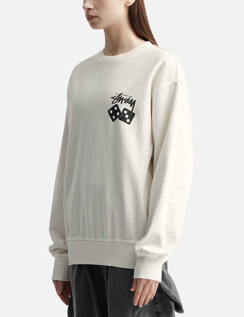 Stüssy - DICE PIGMENT DYED CREW | HBX - HYPEBEAST 為您搜羅全球潮流