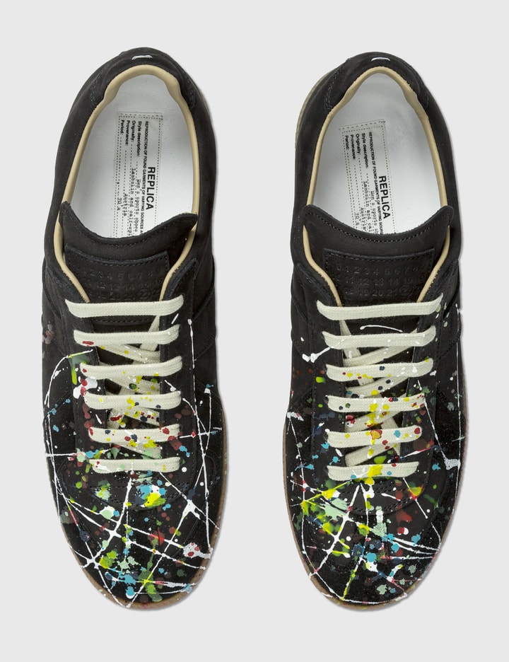 Maison Margiela Replica Paint Drop Sneakers HBX Globally Curated