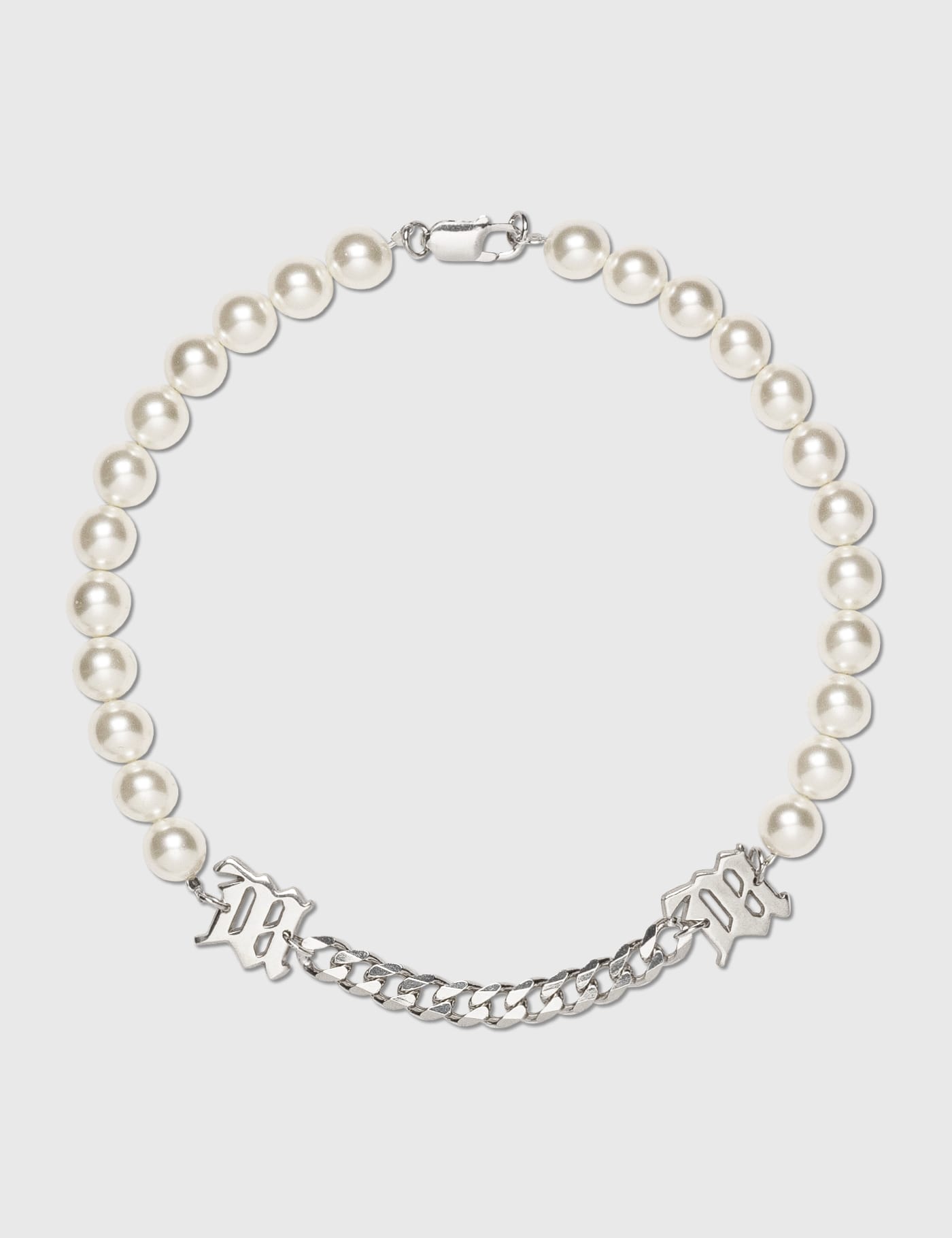 Misbhv - White Pearl With Curb Link Necklace | HBX - Globally 