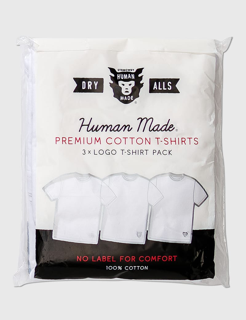 Human made cotton T-shirts 3 pack