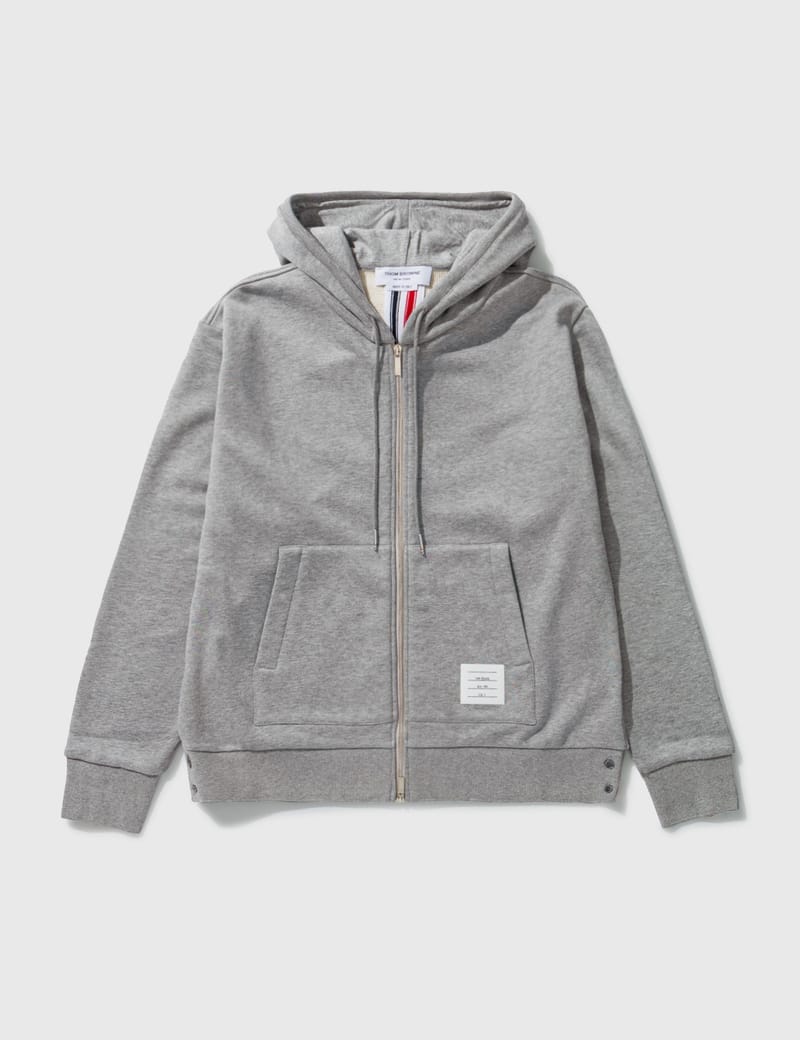 Thom Browne - Zip Hoodie With Back Stripe | HBX