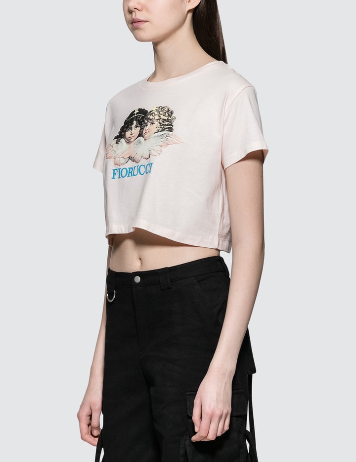 Fiorucci - Vintage Angels Cropped Short Sleeve T-shirt | HBX - Globally ...