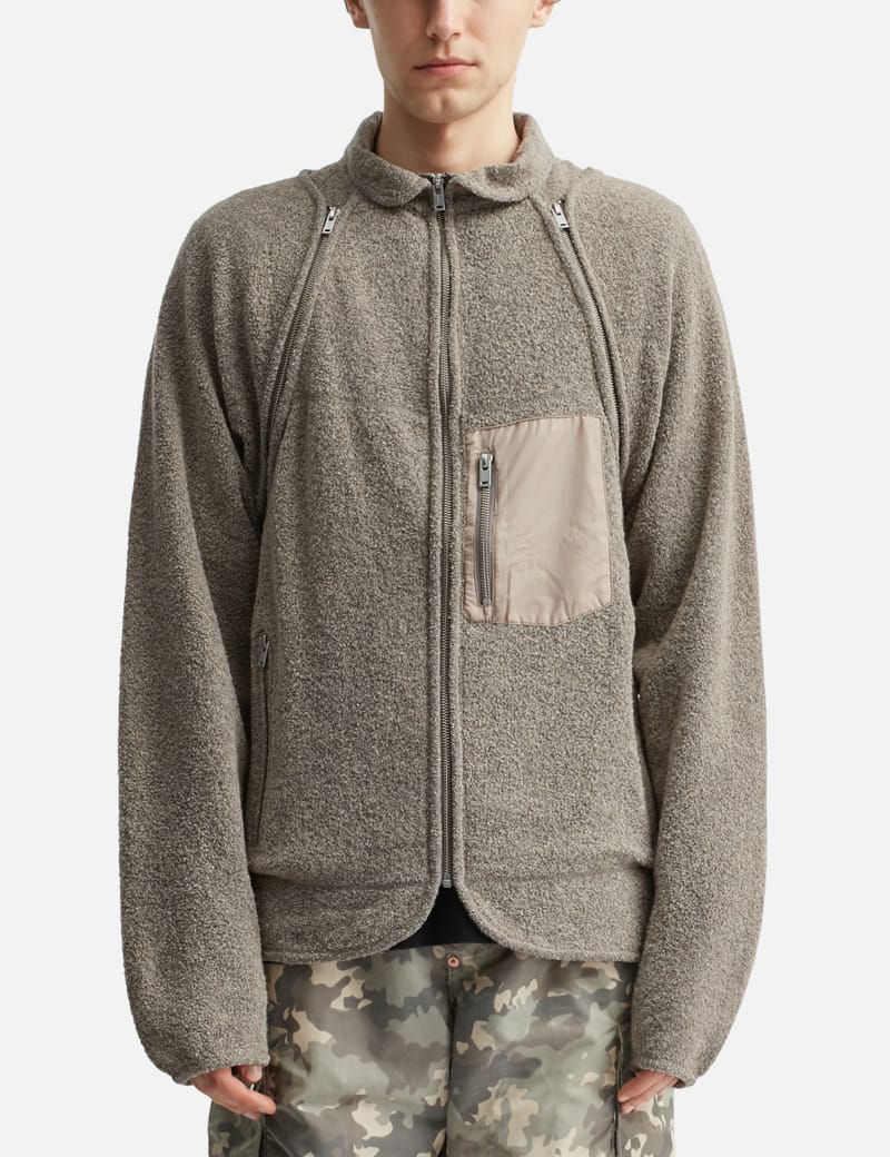 SUGARHILL Half Zip Hoodie - 日本製のパープル綿ハーフジップフーディ