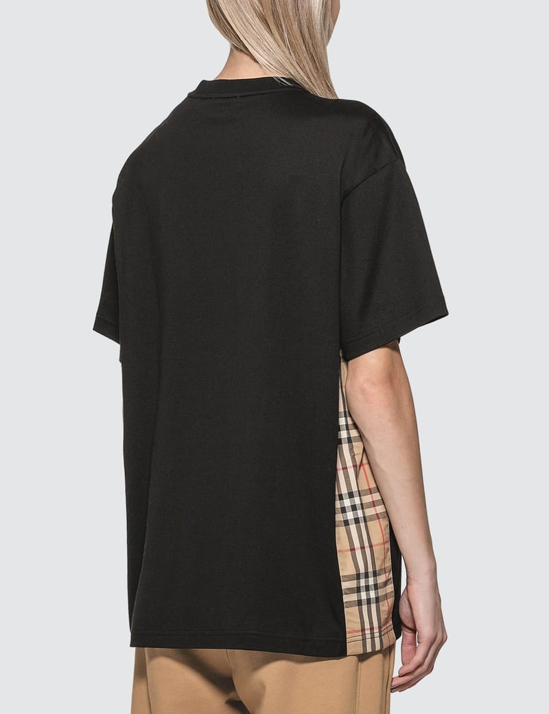 Burberry vintage check sleeve t shirt best sale