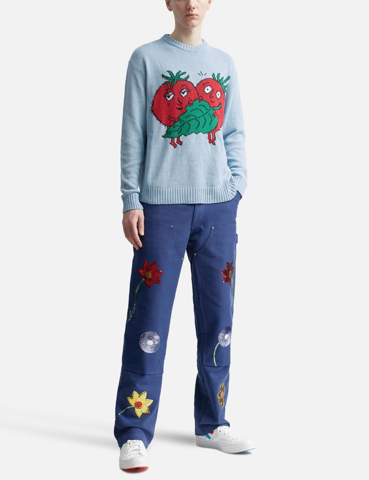 Seaton Intarsia Sweater - Sarasota Sky with Bunny