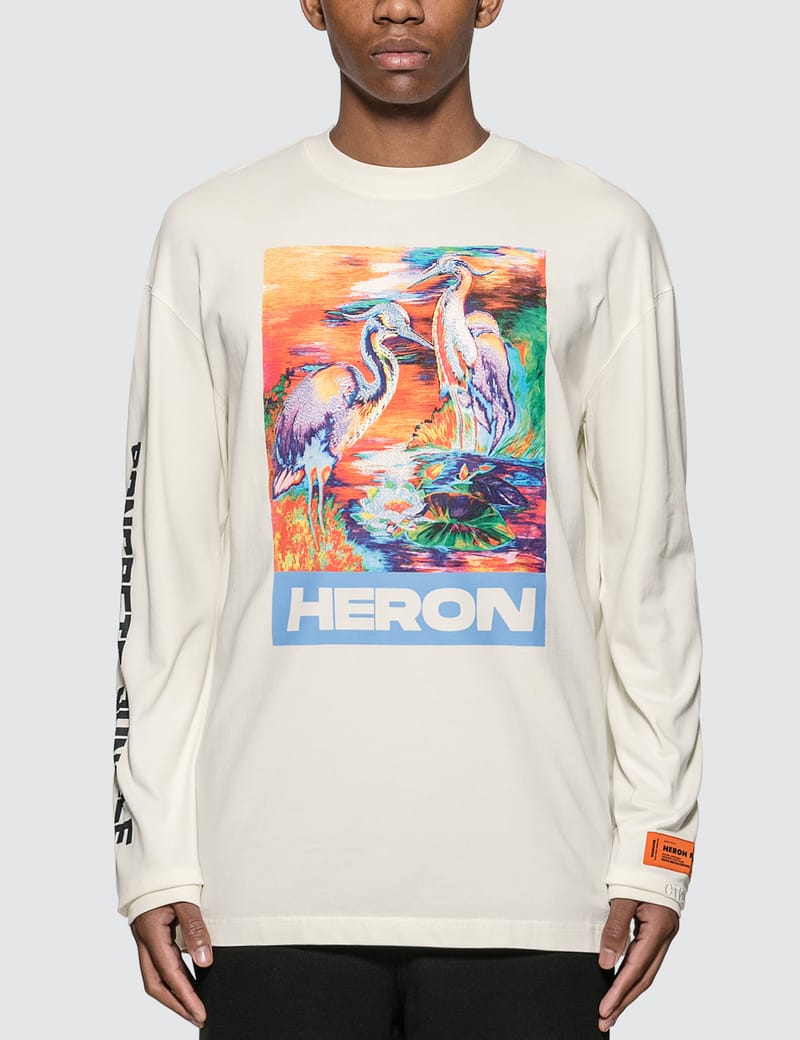HERON PRESTON® - Heron Birds Long Sleeve T-shirt | HBX - Globally