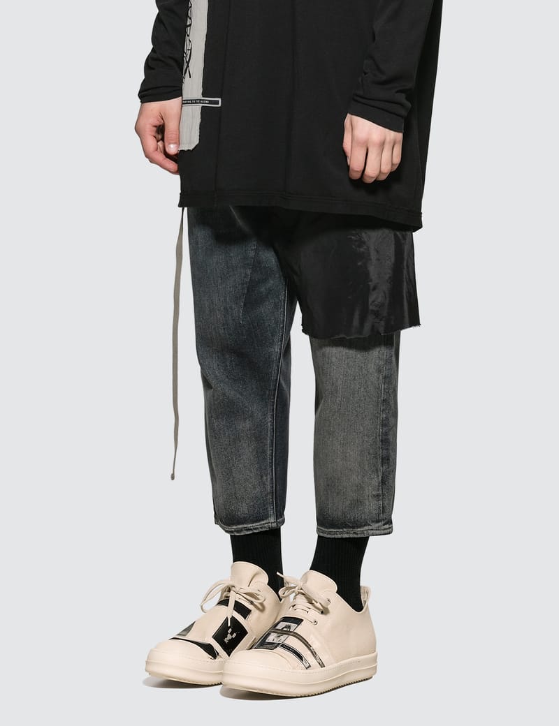 Rick Owens Drkshdw - Combo Collapse Cropped Jeans | HBX - Globally