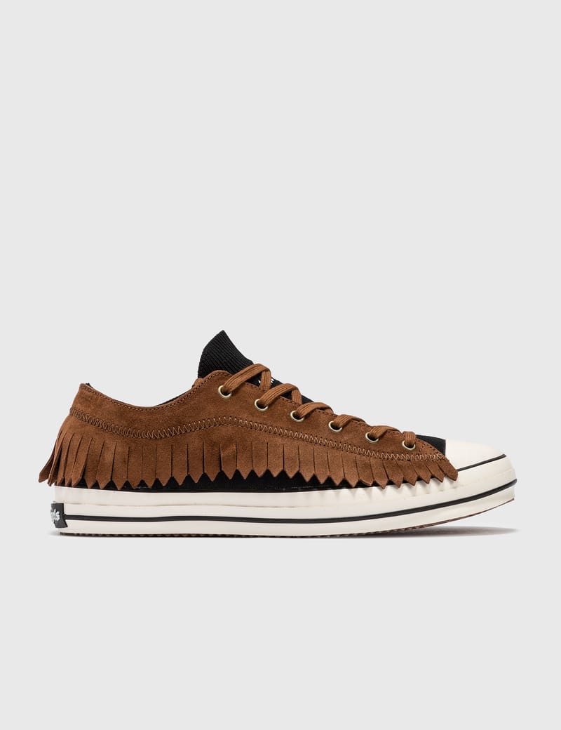 Palm Angels - Fringe Basket Low Vulcanized Sneaker | HBX