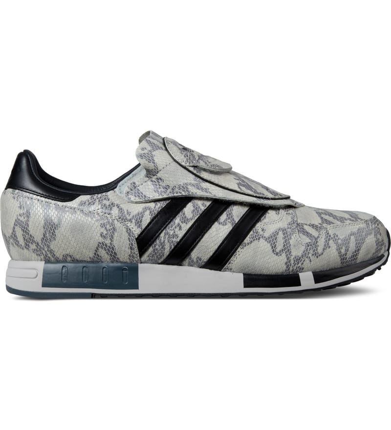 値下げ adidas Originals HYKE MICROPACER 27 adidas Originals - White/Black/Grey Micropacer OG Snakeskin
