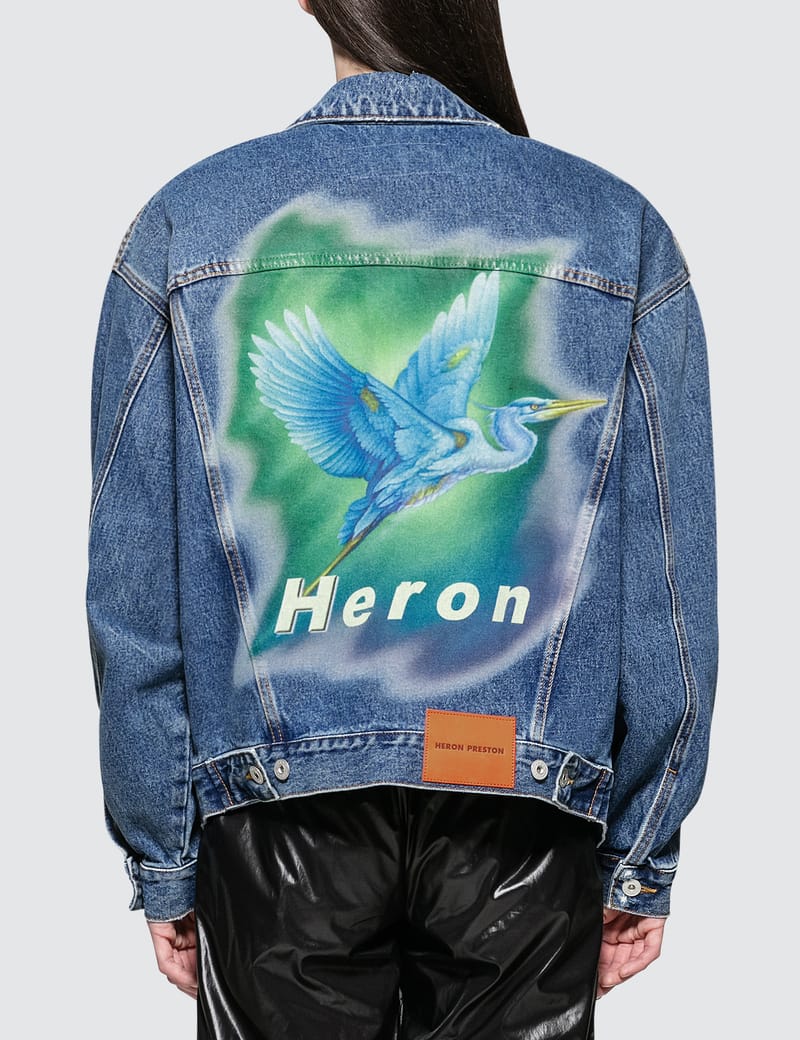 HERON PRESTON® - Airbrush Heron Denim Jacket | HBX - Globally ...