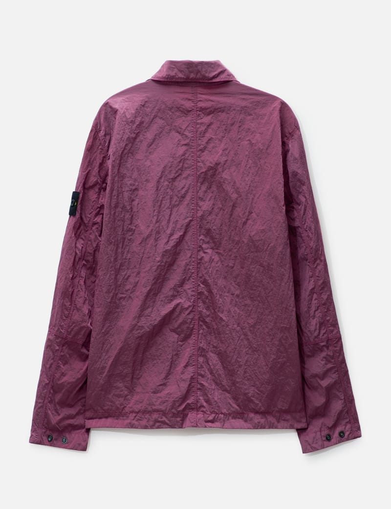 Stone  ストーンアイランド ECONYL OVERSHIRT Blue Nylon Metal ECONYL Overshirt by Stone Island on Sale