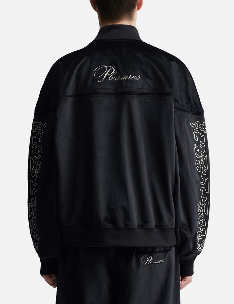 Pleasures - UNQUOTE VELOUR JACKET | HBX - Globally Curated