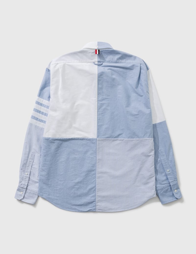 Thom Browne - 4-Bar Quarter Split Oxford Shirt | HBX - Globally