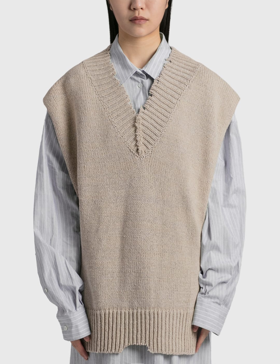Maison Margiela - Destroyed Knit Vest | HBX - Globally Curated