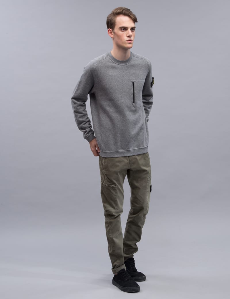 Stone Island - Hidden Pocket Sweatshirt | HBX - Globally Stone Island - Hidden Pocket Sweatshirt | HBX - Globally