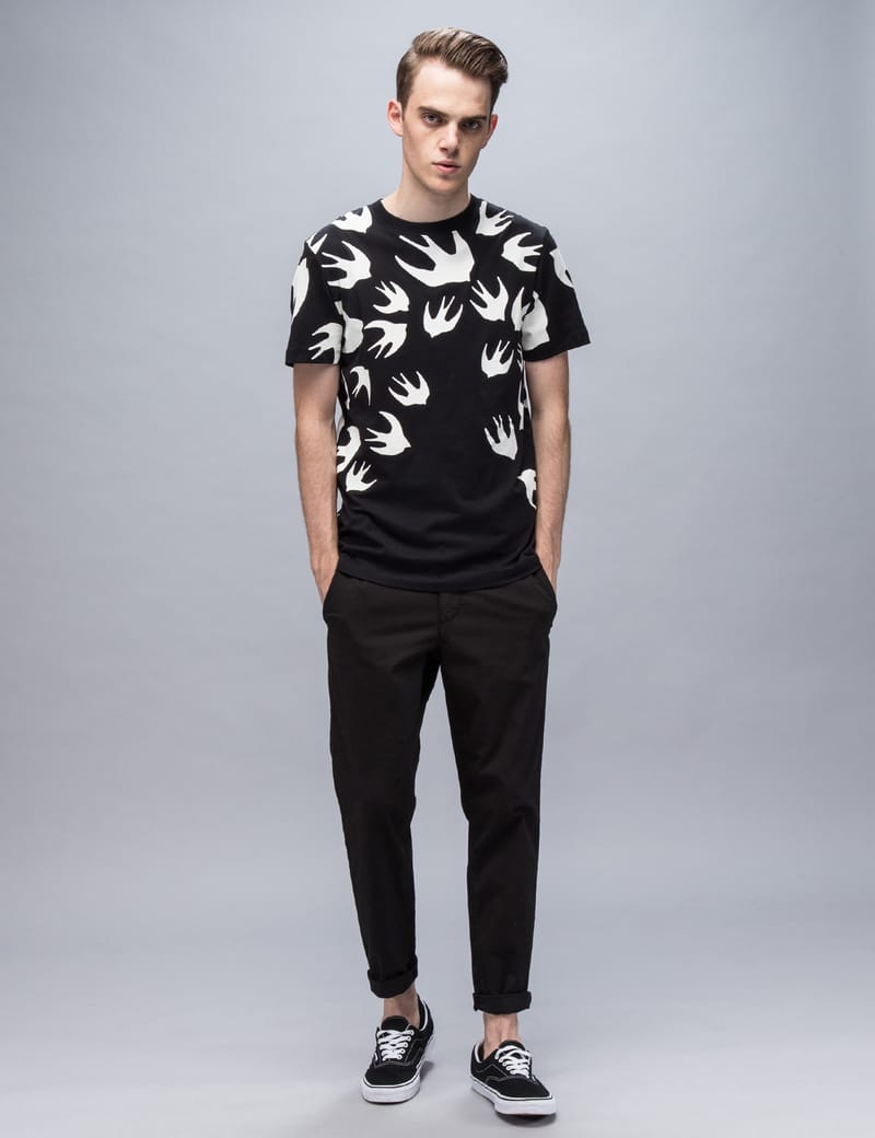 McQ Alexander McQueen - S/S Overprint Swallow T-Shirt | HBX