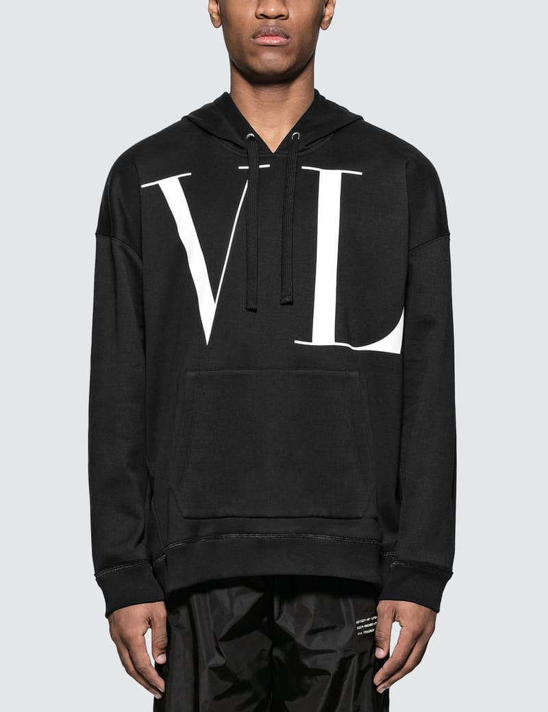 Valentino - VLTN Logo Print Hoodie | HBX - Globally Curated