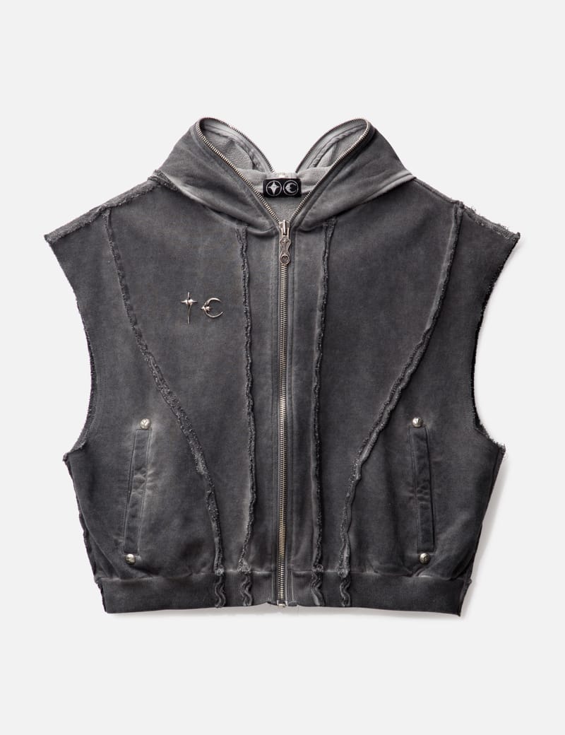 THUG CLUB GLADIATOR HOODED VEST　3サイズフロント2WAYジッパー