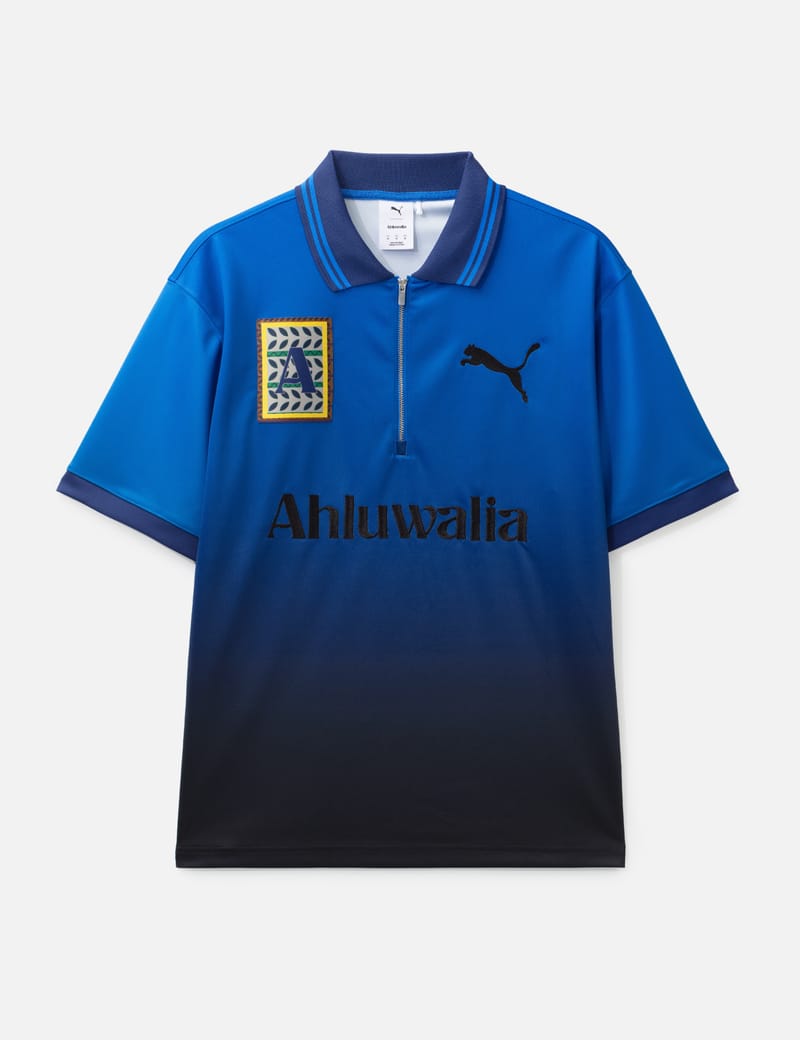 Puma JJJJound x Puma T7 Longsleeve Polo - Chocolate double-faced