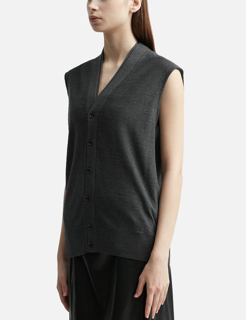 Lemaire - Sleeveless Twisted Cardigan | HBX