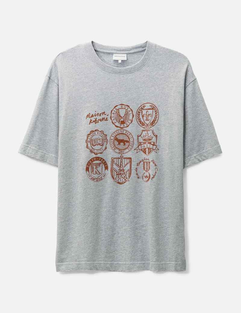 【MAISON KITSUNE】アイビー リーグ オーバーサイズ Tシャツ メゾンキツネ - アイビー リーグ オーバーサイズ Tシャツ | HBX