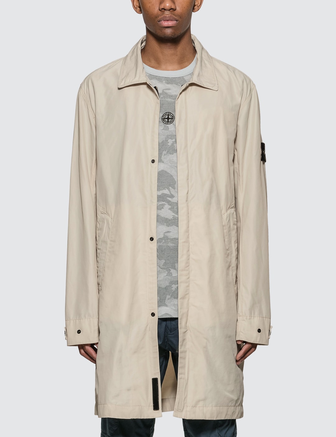 Stone Island Micro Reps Trench Coat HBX Globally Curated Fashion And ...