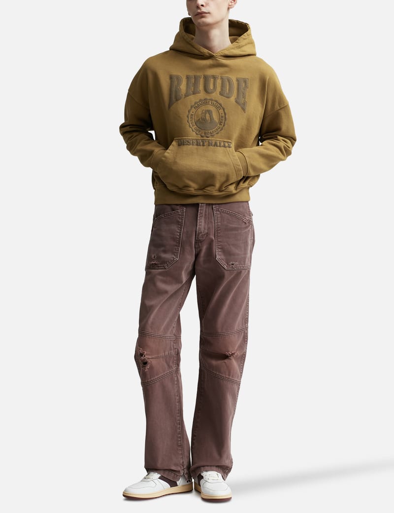 Rhude - Cropped Desert Valley Hoodie | HBX