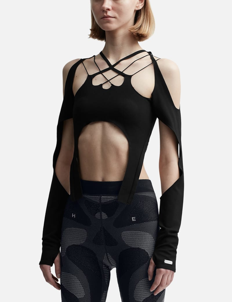 【関税込み】HELIOT EMIL ブラック Invariable 長袖トップス Heliot Emil - VAPOR LONGSLEEVE | HBX - ハイプビースト