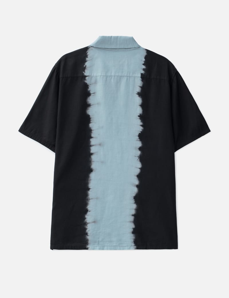 NÒMARHYTHM TEXTILE Hand Dye Open Collar Ss Shirt - Hand-dyed