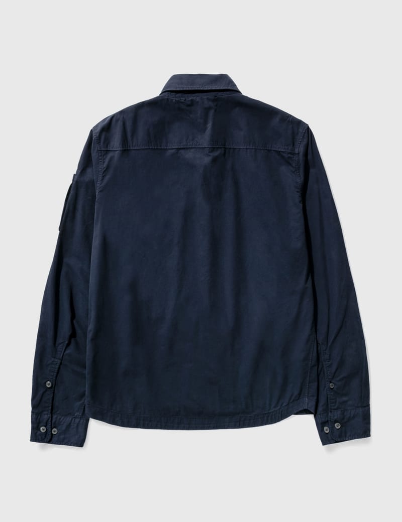 C.P. Company - Gabardine Long Sleeve Zip Shirt | HBX