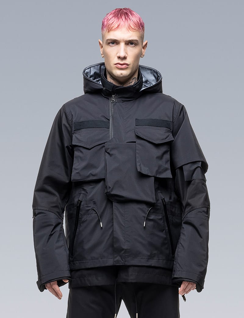 Sacai - Sacai x Acronym Layered Hood Jacket | HBX - Globally 