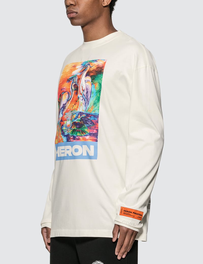 HERON PRESTON® - Heron Birds Long Sleeve T-shirt | HBX - Globally