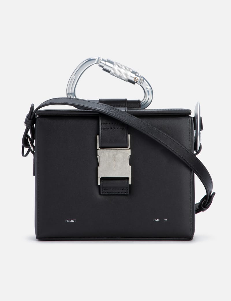 Heliot Emil - LEATHER CARABINER BOX BAG | HBX